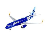 RIVPAHGQ Modello Ridotto Aereo 9CM For JetBlue Airways A320-200/w N821JB, Modello Di Aereo In Scala 1:400, For Collezionisti Di Aerei. Aerei Modellini in Scala