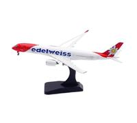 RIVPAHGQ Modello Ridotto Aereo Aereo Da Collezione Modello In Scala 15CM 1/400 Carrello Di Atterraggio Rimovibile For Edelweiss Air A350-900 HB-IHC Aerei Modellini in Scala
