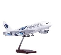 RIVPAHGQ Modello Ridotto Aereo Modellino Di Aereo In Metallo Pressofuso Da 45 Cm, Scala 1/160, For Passeggeri Della Malaysia Airlines Modello For Airbus 380 Aerei Modellini in Scala(With light)