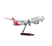 RIVPAHGQ Modello Ridotto Aereo Modello Di Aereo Di Linea Civile In Scala 1/130 Da 43 Cm For Qantas, Modello For Boeing 787, Repliche Di Aeromobili Con Ruote Aerei Modellini in Scala(NO light)