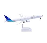 RIVPAHGQ Modello Ridotto Aereo Modello Di Aereo For Garuda Indonesia B777-300ER PK-GIA Con Flap In Scala 1:200, Velivolo In Metallo Pressofuso Aerei Modellini in Scala(Regular)