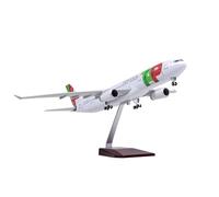 RIVPAHGQ Modello Ridotto Aereo Modello Di Aereo Passeggeri Della Compagnia Aerea Portoghese, In Metallo Pressofuso, Da 47 Cm, In Scala 1/135 For Airbus A330 Aerei Modellini in Scala(NO light)