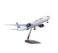 RIVPAHGQ Modello Ridotto Aereo Modello Di Aereo Passeggeri Della United Airlines In Metallo Pressofuso Da 47 Cm, Scala 1/157, Modello For Boeing 777 Aerei Modellini in Scala(NO light)