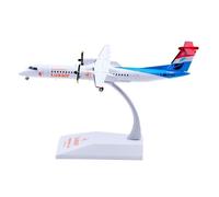 RIVPAHGQ Modello Ridotto Aereo Modello Di Aereo Pressofuso Da 16 Cm For Luxair Dash 8-Q400 LX-LGE Scala 1:200 Modello Di Aeromobile Statico For Collezionisti Aerei Modellini in Scala