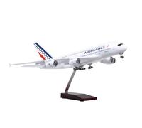 RIVPAHGQ Modello Ridotto Aereo Modello In Miniatura Di Aereo Civile Da 45 Cm, Scala 1:160, Air France 380, For Airbus A380, In Lega, For Adulti. Aerei Modellini in Scala(NO light)