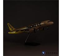 RIVPAHGQ Modello Ridotto Aereo Modello In Miniatura Di Aereo Civile Da 47 Cm, Scala 1:80, Spirit Airlines, For Airbus A320neo, In Lega, For Adulti Aerei Modellini in Scala(With light)