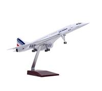 RIVPAHGQ Modello Ridotto Aereo Modello In Miniatura Di Aereo Civile Da 50 Cm, Scala 1:125, Esposizione Di Aerei In Lega Concorde For Air France For Adulti Aerei Modellini in Scala(NO light)