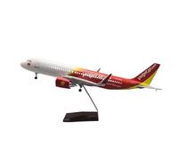 RIVPAHGQ Modello Ridotto Aereo Modello Pressofuso In Scala 1/80 Da Collezione, Aereo Da 47 Cm, VietJet Air, For Airbus A320 Repliche Di Aerei Passeggeri. Aerei Modellini in Scala(NO light)