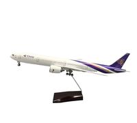 RIVPAHGQ Modello Ridotto Aereo Replica Di Aereo Civile In Scala 1/157 Da 47 Cm Del Boeing 777 Della Thai Airways, Modello For Esposizione Aeronautica. Aerei Modellini in Scala(With light)
