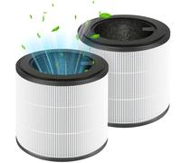 Riwer 2 filtri di ricambio HEPA compatibili con Philips 800 Series - AC0830/10 AC0820/30 AC0820/10 AC0819/10, filtro HEPA H13-True e prefiltro in nylon, numero di parte FY0194/30 e FY0293/30