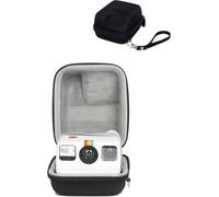 Rixavleo Custodia protettiva per fotocamera Polaroid Go, custodia rigida per fotocamera con cinghia da polso, protezione completa, materiale EVA di alta qualità, Nero, Semplice