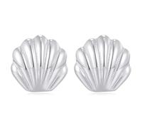 RIXERKOC orecchini con conchiglia da donna orecchini costa del mare gioielli nautici da donna gioielli di vita marina orecchini in oro orecchini da spiaggia (Argento)