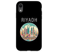 Riyadh Arabia Saudita scenario Art Deco Custodia per iPhone XR