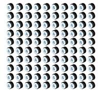 RIYAN 100 Pezzi Occhielli in Gomma Guarnizione Assortimento Bulloni Set Parti per Carenatura Rondella