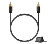 Riybyds 1M Cavo Audio RCA, Cavo Coassiale Digitale Connettori Placcati Oro 24K, Trasmissione Audio Digitale S/PDIF, Adatto per Ricevitori AV, Subwoofer, Sistemi HiFi, Lettori DVD e Altri Dispositivi