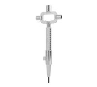 Riybyds Chiave Universale Multifunzione in Lega di Zinco per Serrature, Chiave Passpartout con Scala di Misurazione Cilindri, Resistente e Versatile per Professionisti