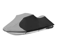 RIYIFER Rimorchiabile Jet Ski Telo Copribarca, 210D Telo Copri Jetski Impermeabile Anti UV Tessuto Oxford Telo per PWC Sea Doo Motoscafo Barca,Fits 103"~115"(1 or 2 Seater)