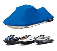 RIYIFER Rimorchiabile Telo Copri Jetski, Outdoor 600D Jet Ski Telo Copri Impermeabile Anti-UV Copertura per Moto d'Acqua per PWC, Sea Doo, Jet Ski, Pesca Arca da Sci,Fits 126"~135"(3 Seater)