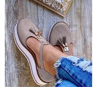 Riyueyi Sandali Donna Estivi Piattaforma Tacco Eleganti Comode Moda Estate Chiuse Davanti Elegante Nappa Platform Sandalo Scarpe,Grigio,40