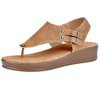Riyueyi Sandali ortopedici con Supporto per L'Arco Infradito da Donna Sandali con Zeppa Comodi Sandali da Passeggio Sandali Infradito Estivi Sandali Infradito Casual,Marrone,39 EU