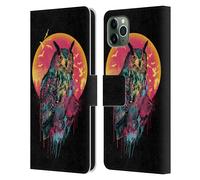 RIZA PEKER ANIMALE ASTRATTO CUSTODIA COVER PORTAFOGLIO IN PELLE PER APPLE iPHONE