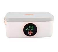 RIZGHWOY 60W Riscaldamento Portatile Lunch Box Elettrico A Tenuta Riscaldata Scaldavivande 1L per Adulti Contenitore In Acciaio Inox 304 Batteria 16000mAh