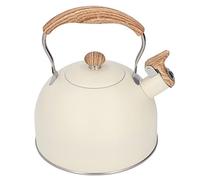 RIZGHWOY Acciaio Inossidabile Caldaia da tè a Siling 2,5 L, Bellissima Teiera Beige per un Piacevole Miglioramento del Suono Nell'esperienza del tè nel Tempo