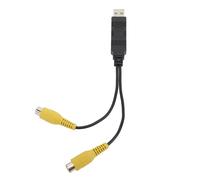 RIZGHWOY Adattatore di Uscita Video da USB a CVBS, Convertitore Video HD con Cavo da USB a Interfaccia, per Autoradio AV OUT