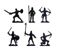 RIZGHWOY Ancient Soldier Model Toy, Squisiti Soldati Militari Figure per L'incontro Fai -da -te, Che Ha più di 3 Anni, 12 8 da Guerra 8 Cavalleria (modello di soldato antico)