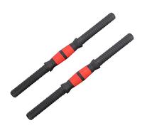 RIZGHWOY Barre di Manubri da 40 Cm Manici di Sollevamento Pesi con Dadi di Blocco da 4 Pezzi Pp Grip in Gomma per la Palestra della Palestra di Allenamento per la Forza delle Spalle Gambe