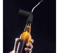 RIZGHWOY Boccaglio per Birra Imbuto per Birra Dispenser per in Acciaio Inossidabile e TPE per Giochi di Bevande Feste Patrizio Addio Al Celibato con 1 Boccaglio (BLACK)