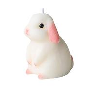 RIZGHWOY Candela Profumata a Forma di Coniglio, Candela a Forma di Coniglio in Cera di Soia con Fragranza di Pera Inglese e Fresia per la Decorazione della Camera da Letto e del Bagno