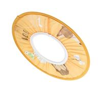 RIZGHWOY Cappello da Doccia in Tessuto Impermeabile per Baby Shampoo, Copertura per Doccia Elastica con Motivi di Cartoni Animati per Neonati e Bambini Piccoli (Stile scimmia giallo)