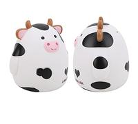 RIZGHWOY Carino Cartone Animato Piggy Cow Bank, Simpatico Banco di Denaro per Ragazzi per Ragazzi, Scatola di Denaro Dipinto a Mano per Camera da Letto, Sala da Studio, Soggiorno,