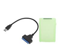 RIZGHWOY Cavo Adattatore a Disco Rigido USB3.0 per HDD/SSD da 2,5 Pollici con Scatola di Protezione e Indicatore LED Adatto per il Operativo (GREEN)
