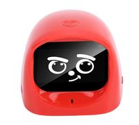RIZGHWOY Compagno di Cruscotto Robot per Auto AI con WiFi Chat AI Espressioni Animate per Bambini Aiuto per i Compiti Monitoraggio dello Stato Dell'auto (rosso)