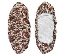 RIZGHWOY Coperchio di Kayak Impermeabile, Coperchio di Copertura di Stoccaggio in Kayak UV Accessori per Canoe con Poliestere di Lunghezza 4,5 M Adatti per Kayak da 3,6-4 M (Desert Camo)