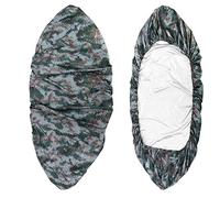 RIZGHWOY Coperchio di Kayak Impermeabile, Coperchio di Copertura di Stoccaggio in Kayak UV Accessori per Canoe con Poliestere di Lunghezza 4,5 M Adatti per Kayak da 3,6-4 M (Camuffamento Digitale)