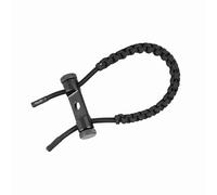RIZGHWOY Corda da Polso Intrecciata Composta Regolabile per Tiro con L' per Un Comodo Controllo del Tiro per la Maggior Parte degli Archi (Black)