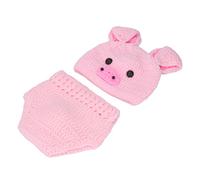 RIZGHWOY Costumi Fotografici per Animali Dolci, Ideali per Bambini, Accessori per Decorazioni per Camera, Materiale di Cotone, 0-3 Mesi (PINK)