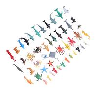 RIZGHWOY di Animale Marino, Giocattolo Educativo Realistico per Bambini, 50 Pezzi, Action Figure Dell'oceano per Bambini Dai 4 Ai 6 Anni, Plastica