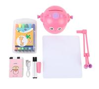 RIZGHWOY Disegnare Robot Robot di Disegno Educativo Interattivo per Bambini con Interazioni Vocali di 100 Parole di età Superiore Ai 3 Anni (Pink)
