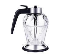 RIZGHWOY Dispenser per in Vetro, Dispenser per Sciroppo con Supporto Bottiglia a Forma di 200 Ml per Ristorante Bar Spa (Vaso per olio diamantato da 200 ml)