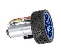 RIZGHWOY Durevole JGA25-371 Kit Motoriduttore Encoder per Robot Progetto Fai da Te DC6V Lunga Durata Forte Torsione per Studenti di Ingegneria Meccanica (Giri al minuto 50)