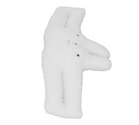 RIZGHWOY Fermaporta in Peluche in Stile Nordico, Design Unico per Inaugurazione della Casa, Amante degli Animali, Bagno, Volto Sorridente (Coniglietto bianco)