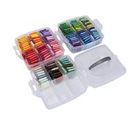 RIZGHWOY Filo da Ricamo di 150 Colori di Manualizzazione di Plastica per la Navigazione per Punti Incrociati, la Maggior Parte delle Persone in età Giusta, Poliestere