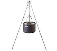 RIZGHWOY Griglie Pieghevoli, Treppiede da Campeggio a Swing Grill di Allumina Duro con Sacca da Trasporto per Picnic da Campeggio