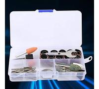 RIZGHWOY Kit di Accessori per Smerigliatrice 46 Pezzi per Utensili Elettrici e Pneumatici Taglio Rettifica Lucidatura Conservazione Portatile e Comoda con Materiali in Lega di Acciaio e Ottone