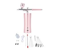 RIZGHWOY Kit di Aerografo Elettrico 30 Psi a Corridore a Corrografo USB Set di Ricarica per il Tatuaggio per le Nail Art Coloring con Batteria Al Litio (PINK)