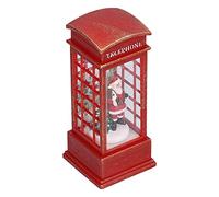 RIZGHWOY Lampada da Tavolo Natalizia con Luce Notturna, Lanterna con Globo di Neve, Design Flessibile, per la Decorazione Domestica, Materiale in PVC (Babbo Natale)